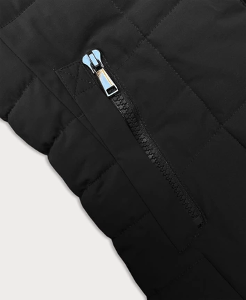 Pikowana kurtka zimowa damska J Style czarna (16M9119-392)