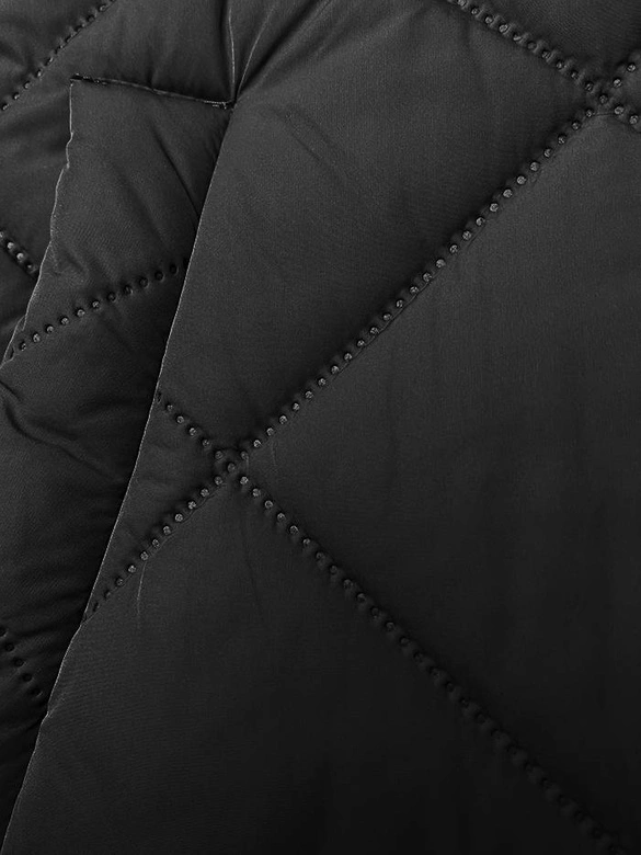 Kamizelka z ozdobnym kapturem czarna (16M9116-392)