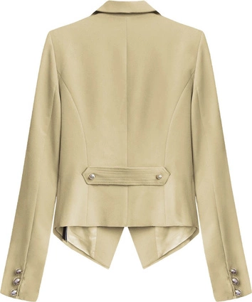 MARYNARKA Z GUZIKAMI BEŻOWA (8193)