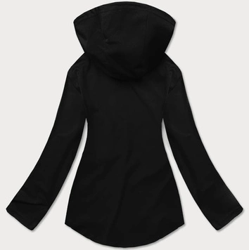 Bluza z asymetrycznym dołem czarna (hd153-01)