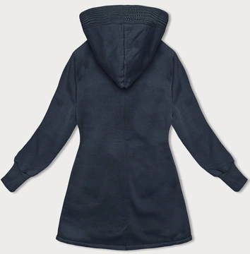 Długa bluza damska granatowa (AMG-321A)