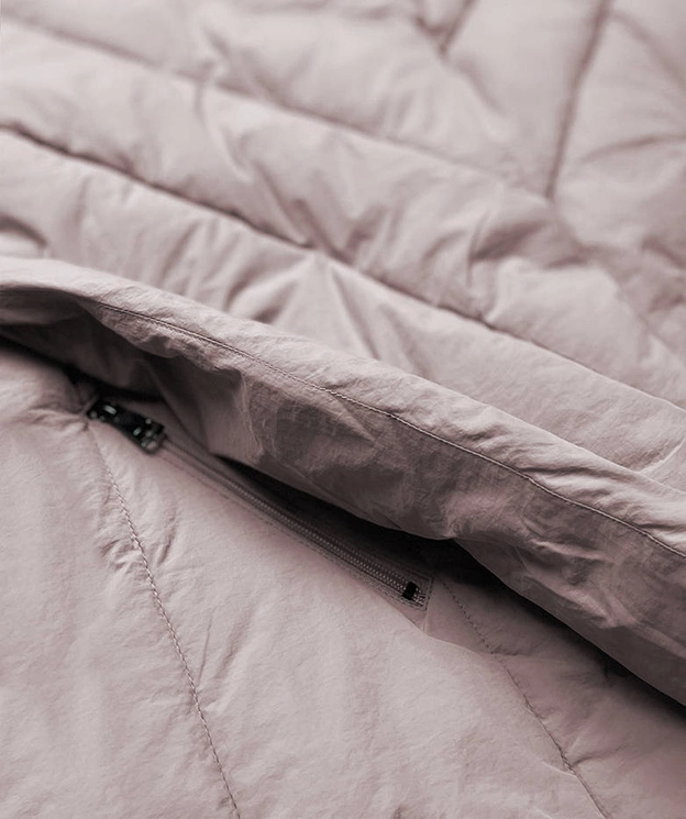 KURTKA DAMSKA OVERSIZE BEŻOWA (1551)