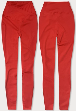 Damskie legginsy lycra czerwone (XL001-5)