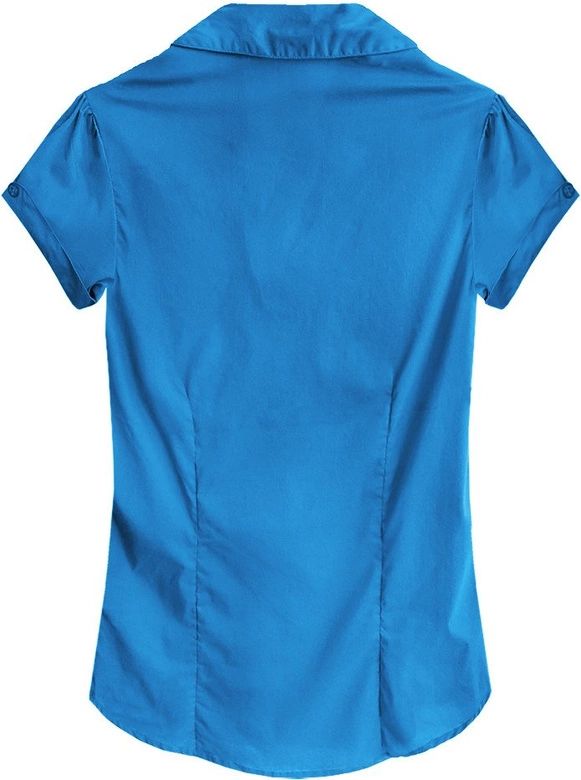 KOSZULA Z KRÓTKIM RĘKAWEM NIEBIESKA (1046)