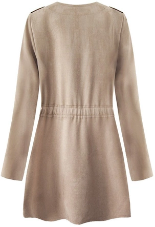 WIĄZANA ZAMSZOWA NARZUTKA BEŻOWA (197ART)