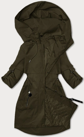 Damska kurtka typu wiatrówka S'West khaki (B8357-11)