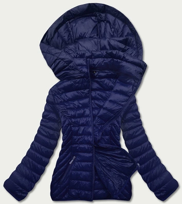 Przejściowa pikowana kurtka damska granatowa (5m783-215)