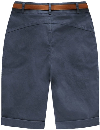 BERMUDY Z PASKIEM GRANATOWE (77ART)