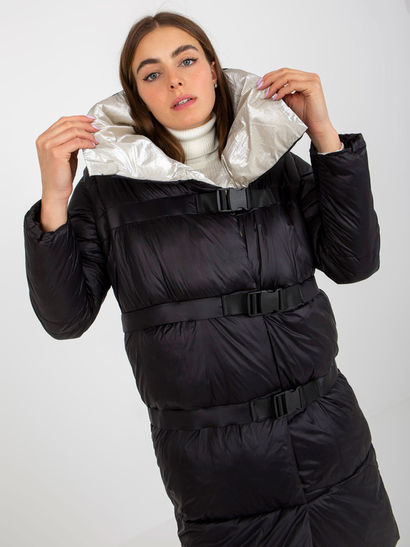 Kurtka zimowa z odpinanymi rękawami Factory Price czarna (TR8139)