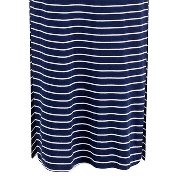 SUKIENKA MAXI GRANATOWO-BIAŁA (59100)