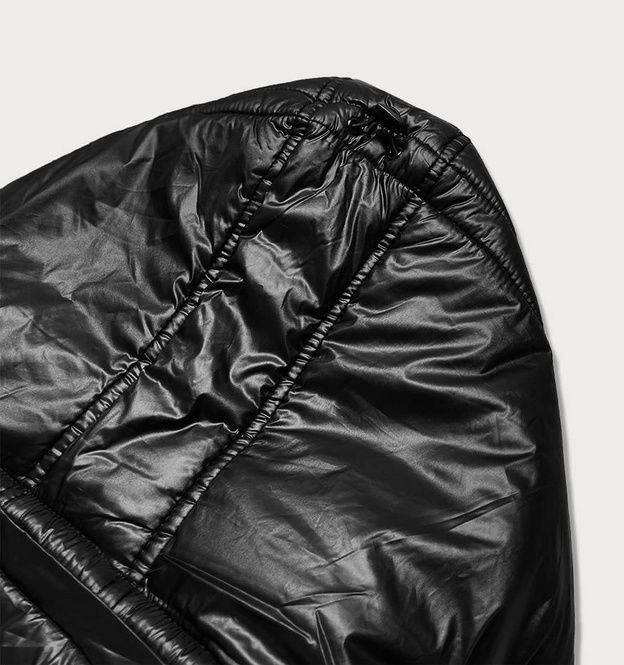 Przejściowa kurtka damska plus size czarna (7724plus)