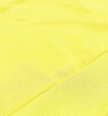 Cienka krótka bluza dresowa damska żółta (8B938-33)