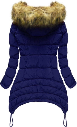 PIKOWANA KURTKA Z KAPTUREM CHABROWA (7673)