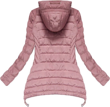 KURTKA Z WYDŁUŻONYMI BOKAMI RÓŻOWA (XW563X)