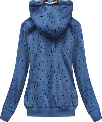 BLUZA W NIEREGULARNE KROPKI NIEBIESKA (1915)