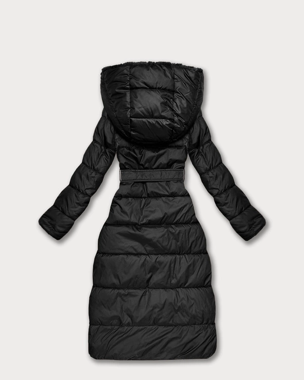 Zimowa kurtka dwustronna futerko Minority czarna (P3-6020-1)