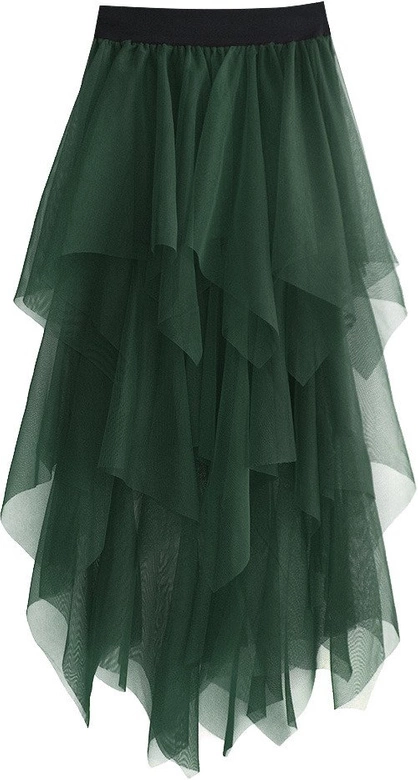 ASYMETRYCZNA SPÓDNICA ZIELONA (531ART)