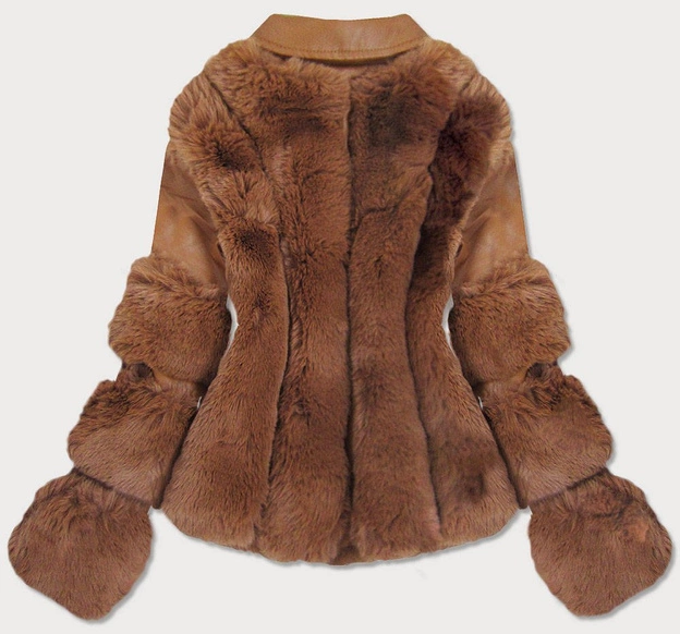 KRÓTKA RAMONESKA Z FUTREM KARMELOWA (CV2035)