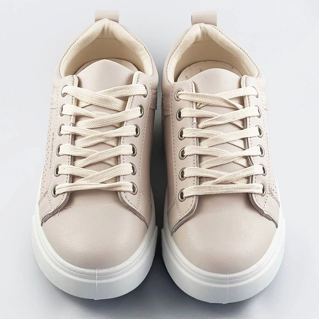 BUTY SPORTOWE DAMSKIE BEŻOWE (S221)