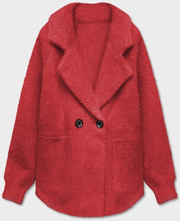 Krótka narzutka alpaka czerwona (CJ65)