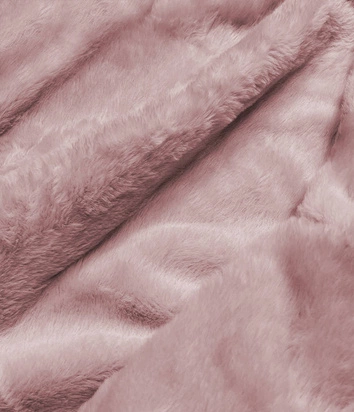 DAMSKA KURTKA JEANSOWA Z FUTRZANĄ PODPINKĄ CZARNO-RÓŻOWA (BR9588-1081)