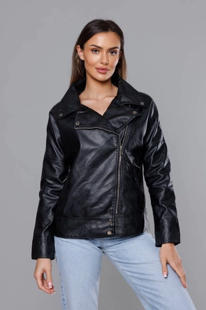 Ramoneska z kołnierzem czarna (HM25)