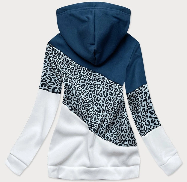 bluza sportowa niebiesko-biała (714art)