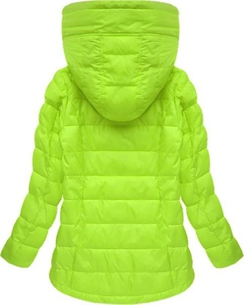 ASYMETRYCZNA WIOSENNA KURTKA LIMONKOWA (1696)