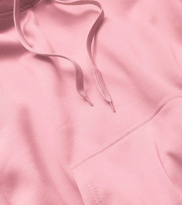 Damska bluza dresowa pudrowy róż (W02-38)