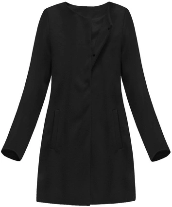 MINIMALISTYCZNY PŁASZCZ CZARNY (173ART)