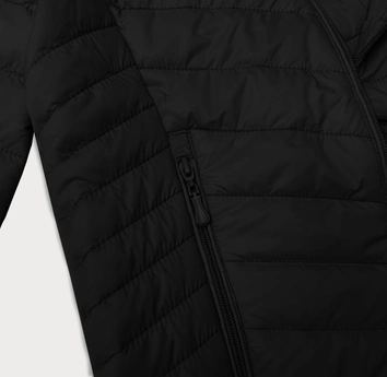 Lekka kurtka damska z odpinanym kapturem J Style czarna (16M9230-392)