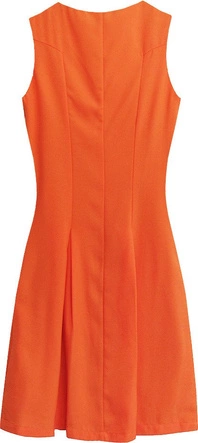 ROZKLOSZOWANA SUKIENKA POMARAŃCZOWA (6111)