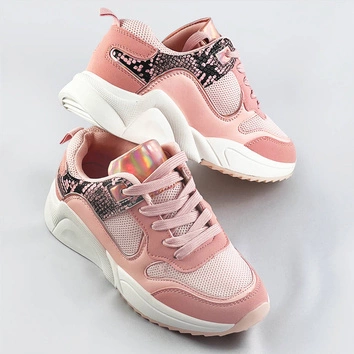 Sportowe buty damskie różowe (6348)