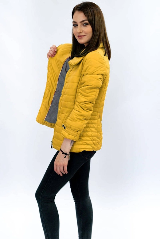 Kurtka z wysoką stójką żółta (dl016)