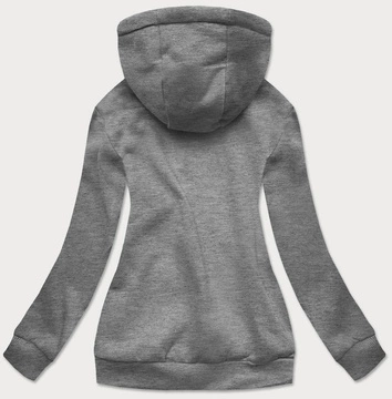 Damska bluza dresowa ciemny szary (w02-5)