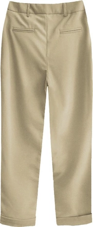 ELEGANCKIE SPODNIE BEŻOWE (6152)