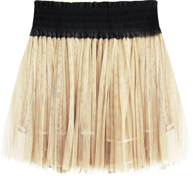 PLISOWANA SPÓDNICA MINI BEŻOWA (311ART)