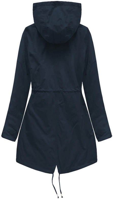 DWUSTRONNA PARKA Z KAPTUREM GRANATOWA (W0231BIG)