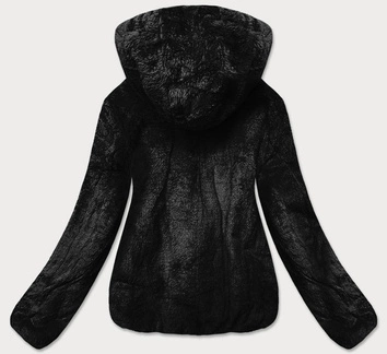 KRÓTKA DAMSKA KURTKA 2 W 1 CZARNA (H1029-01)