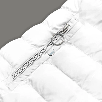 DAMSKA KURTKA ZIMOWA NA FUTERKU BIAŁA (M-13)