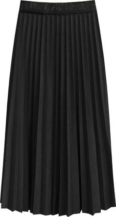 PLISOWANA SPÓDNICA MIDI CZARNA (464ART)