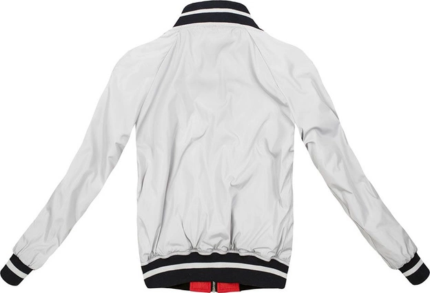 DWUSTRONNA BOMBERKA Z NASZYWKAMI CZERWONO-BIAŁA (W517)