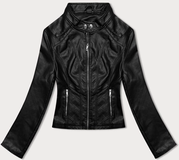 Ramoneska damska ze stójką J Style czarna (11Z8111)