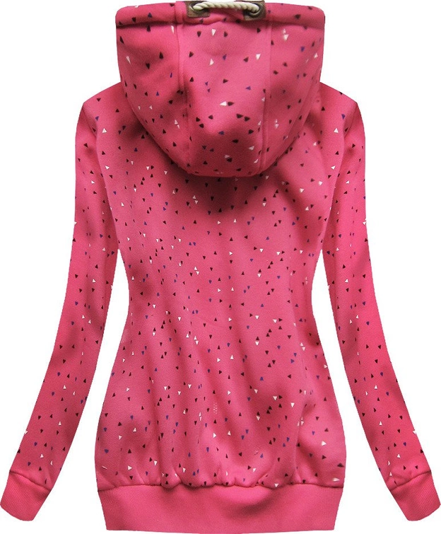 BLUZA W KOLOROWE TRÓJKĄTY RÓŻOWA (1921)