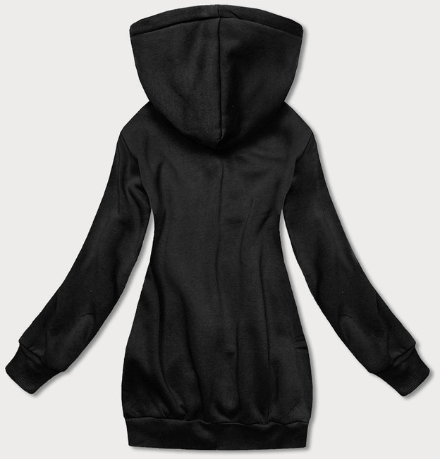 Damska bluza kangurka czarna (YS10003-3)