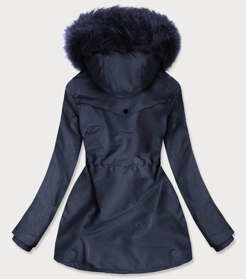 Wodoodporna parka damska granatowa (m-176)