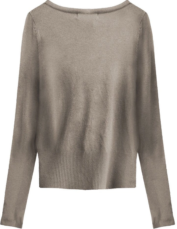 KLASYCZNY SWETEREK Z KORONKĄ KAKAOWY (X1537X)