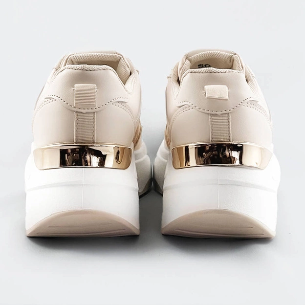 Sportowe buty damskie beżowe (sg-137)