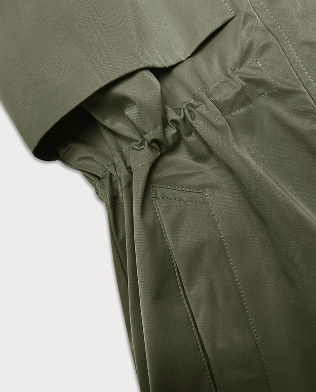 Kurtka damska z podwijanymi rękawami LHD oliwkowa (LHD-24591)