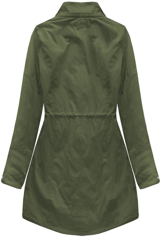 DWUSTRONNA PARKA Z KAPTUREM KHAKI-SZARA (W0232BIG)
